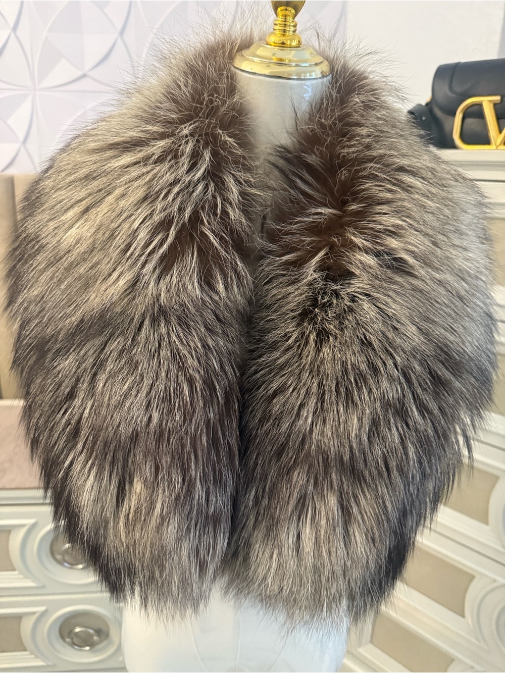 SAGA FOX FUR SCARF